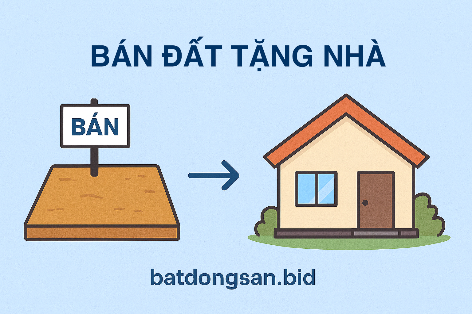 bán đất tặng nhà